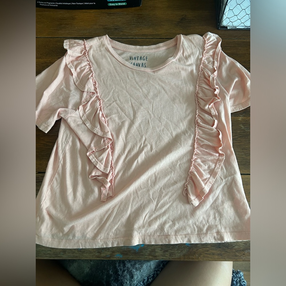 Vintage canvas shot sleeve shirt